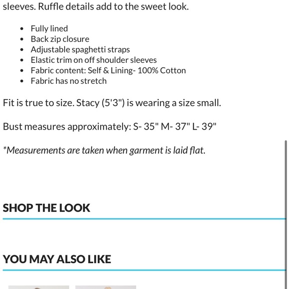 NWT Lavender Eyelet Off-Shoulder Dress, M - Picture 6 of 6